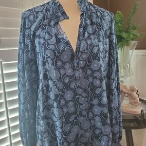 Maeve blue blouse